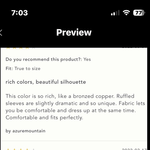 Anthropologie Ruffled V-Neck Top size S. - Picture 16 of 16